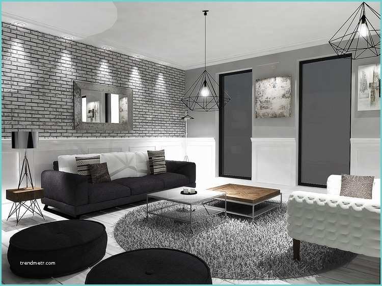 Deco Salon Noir Et Gris Décoration Noir Et Blanc 6 Intérieurs Exclusifs Ultra