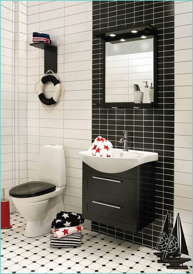 Deco toilette Noir Et Blanc Carrelage Salle De Bain Noir Et Blanc Duo Intemporel