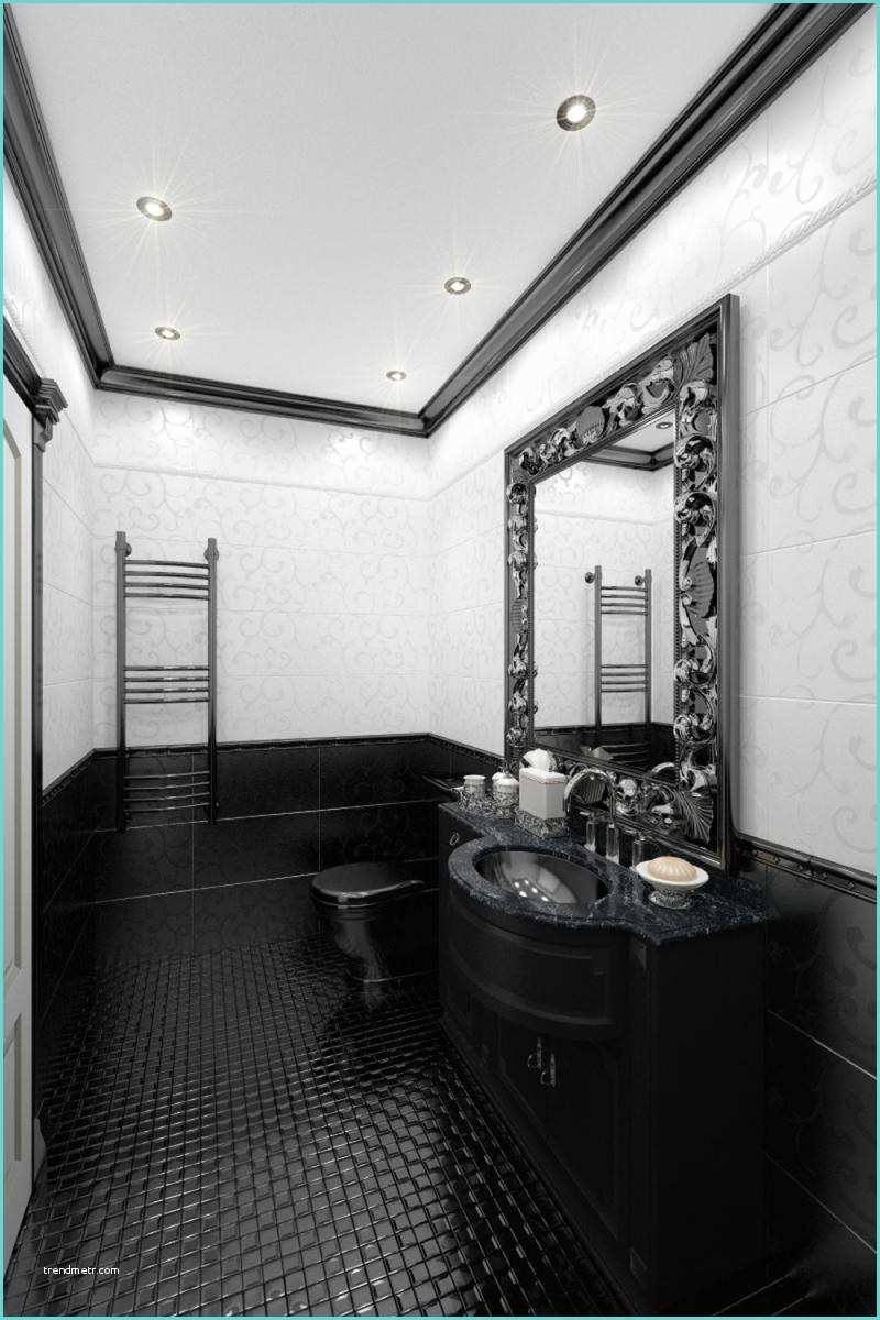 Deco toilette Noir Et Blanc Carrelage Salle De Bain Noir Et Blanc Duo Intemporel