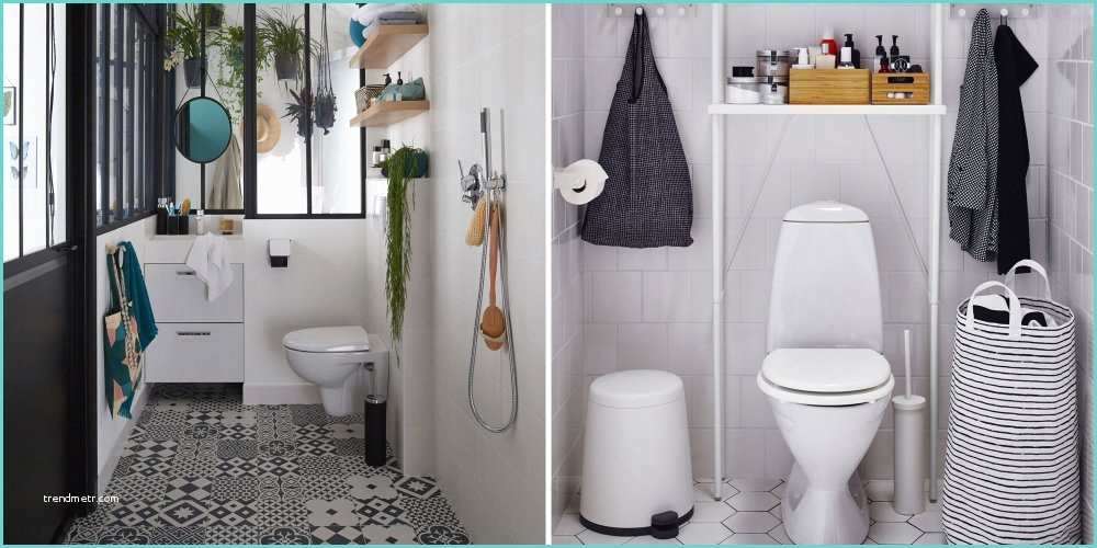 Deco toilette Noir Et Blanc Décorer Ses Wc toutes Nos Inspirations Marie Claire