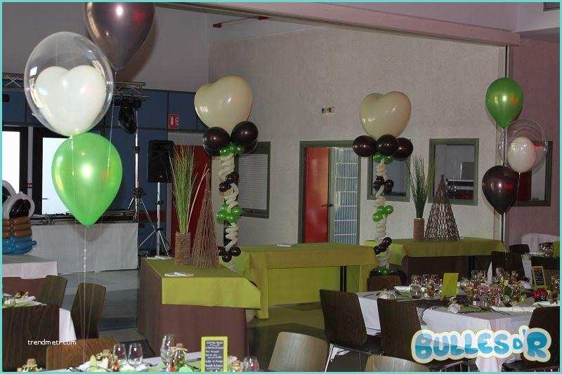 Deco Vert Anis Et Chocolat Bullesdr Décoration De Mariage En Ballons à Bernardswiller