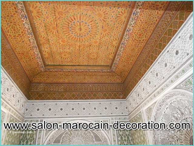 Decor Platre Salon Marocain Plafond Decoratif Pour Salon Marocain Bois Ou Platre