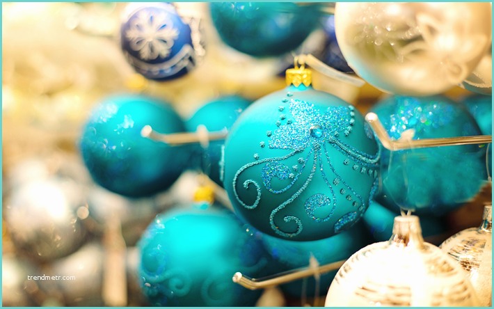 Decoracion Ao Nuevo 2018 Descargar Fondos De Pantalla Azul Bolas De Navidad 4k