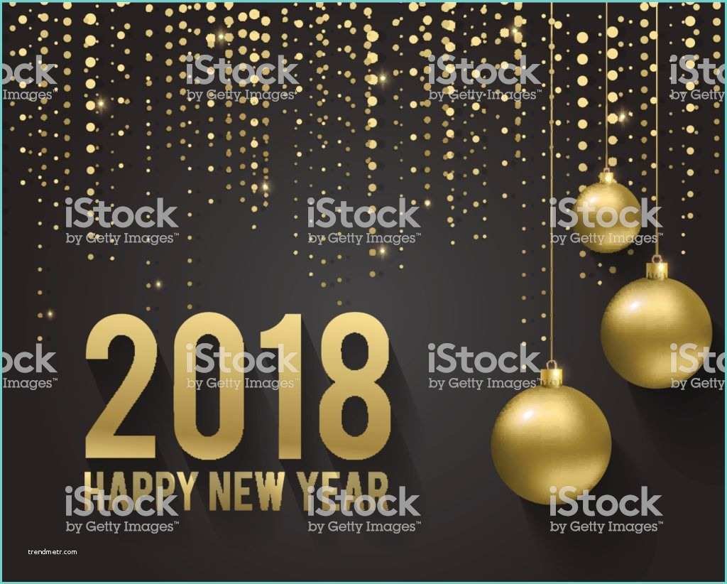 Decoracion Ao Nuevo 2018 Tarjeta De Felicitación Invitación Con Navidad Y Feliz Año