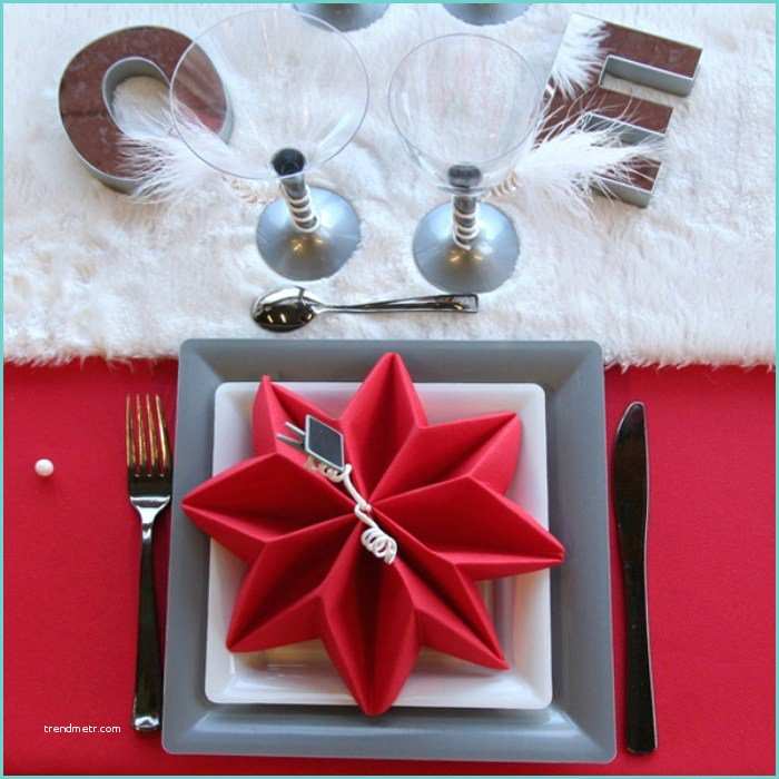 Decoration De Noel Avec Serviette En Papier Pliage De Serviette Pour Noël – Des Idées Magnifiques Et