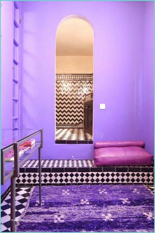 Decoration Maison Au Maroc Pied à Terre Au Maroc Une Déc originale à Base De Violet