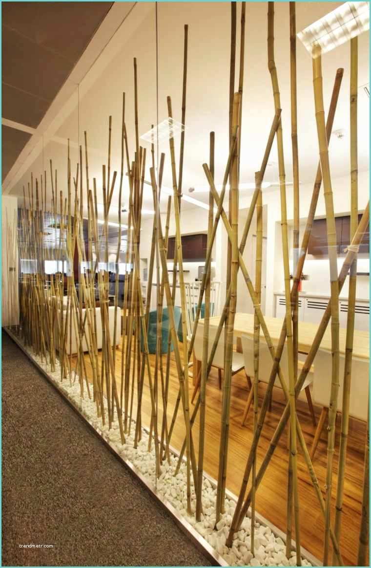 Decoration Mur Separation Salon Du Bambou Déco Pour Un Intérieur original Et Moderne à