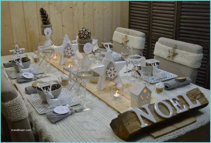 Decoration Table Noel Blanc Pour Votre Decoration De Table De Noel and