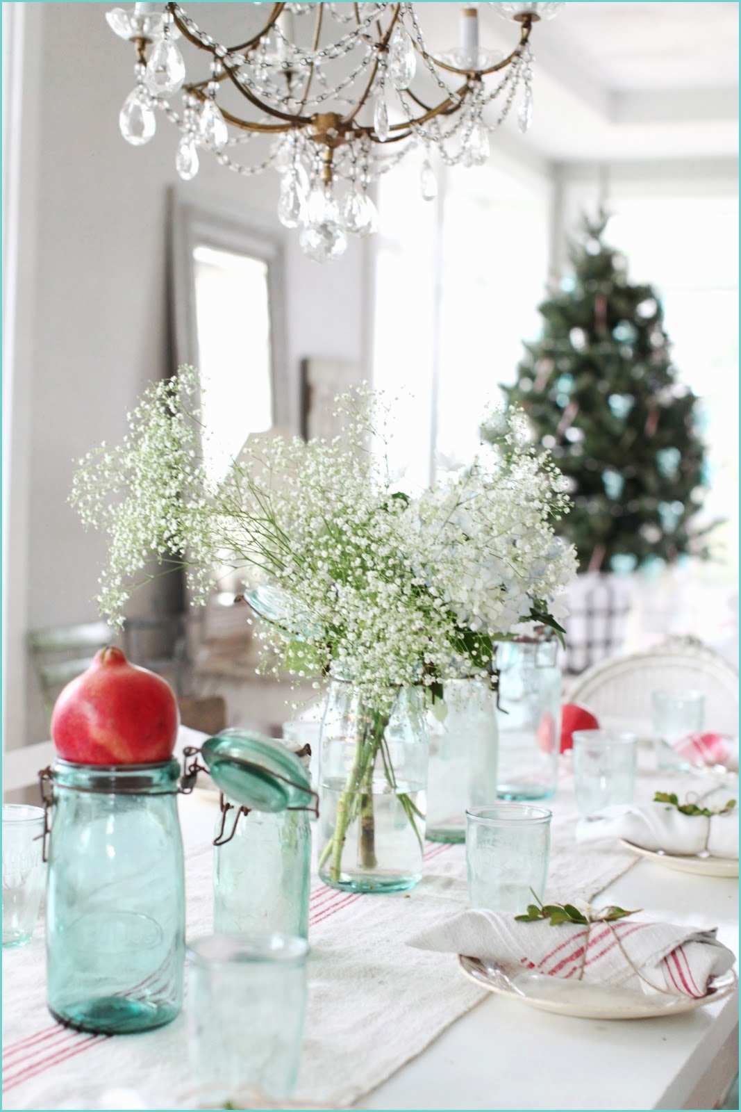 Decoration Table Noel Chic Dreamy Whites A Simple Christmas Table Setting
