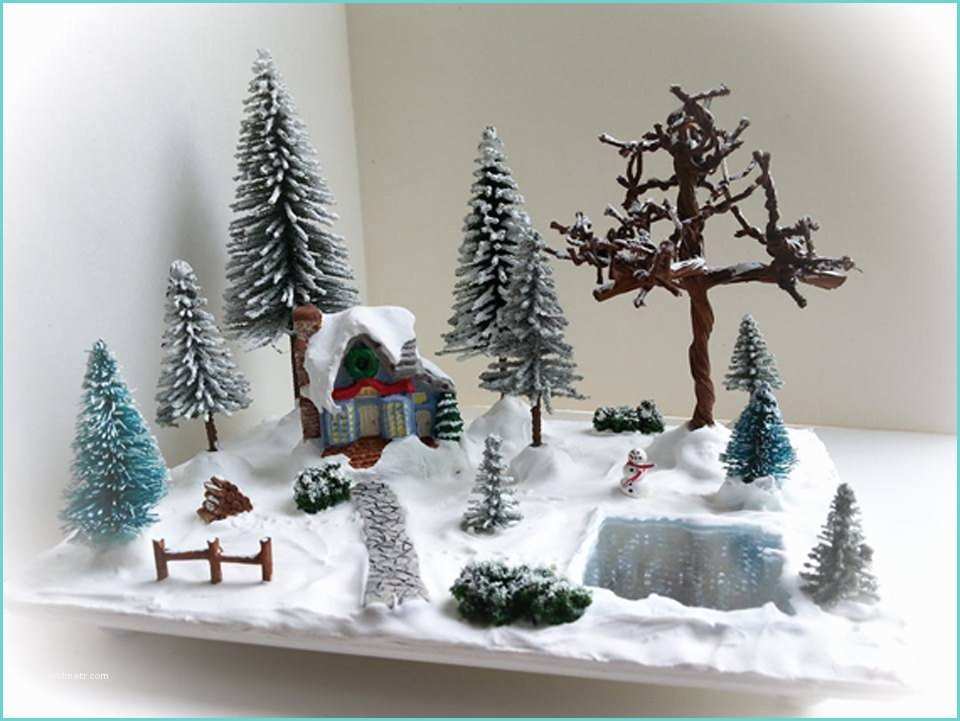 Decoration Village Noel Miniature Miniature Christmas Village Scene Miniature Christmas