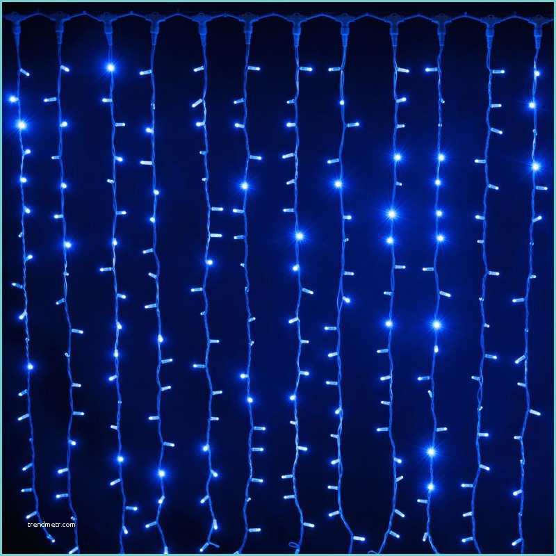Decorazioni Natalizie A Led Per Esterno Tenda Luminosa Led Luci Di Natale Blu Decorazioni