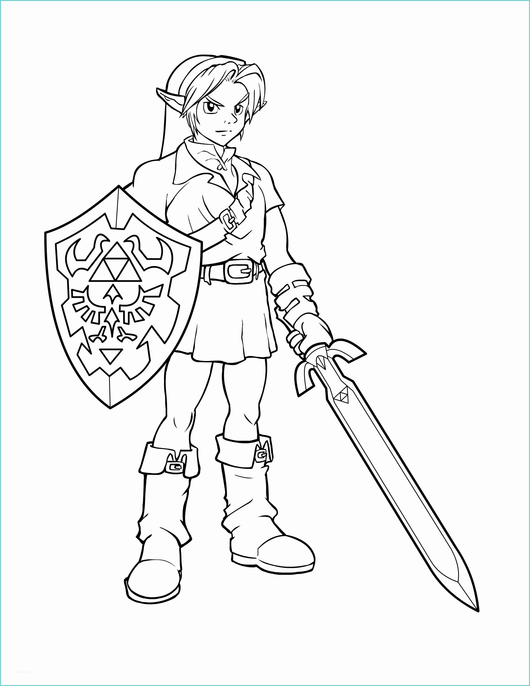 Dessin De Dragon Facile A Reproduire Coloriage Zelda Link