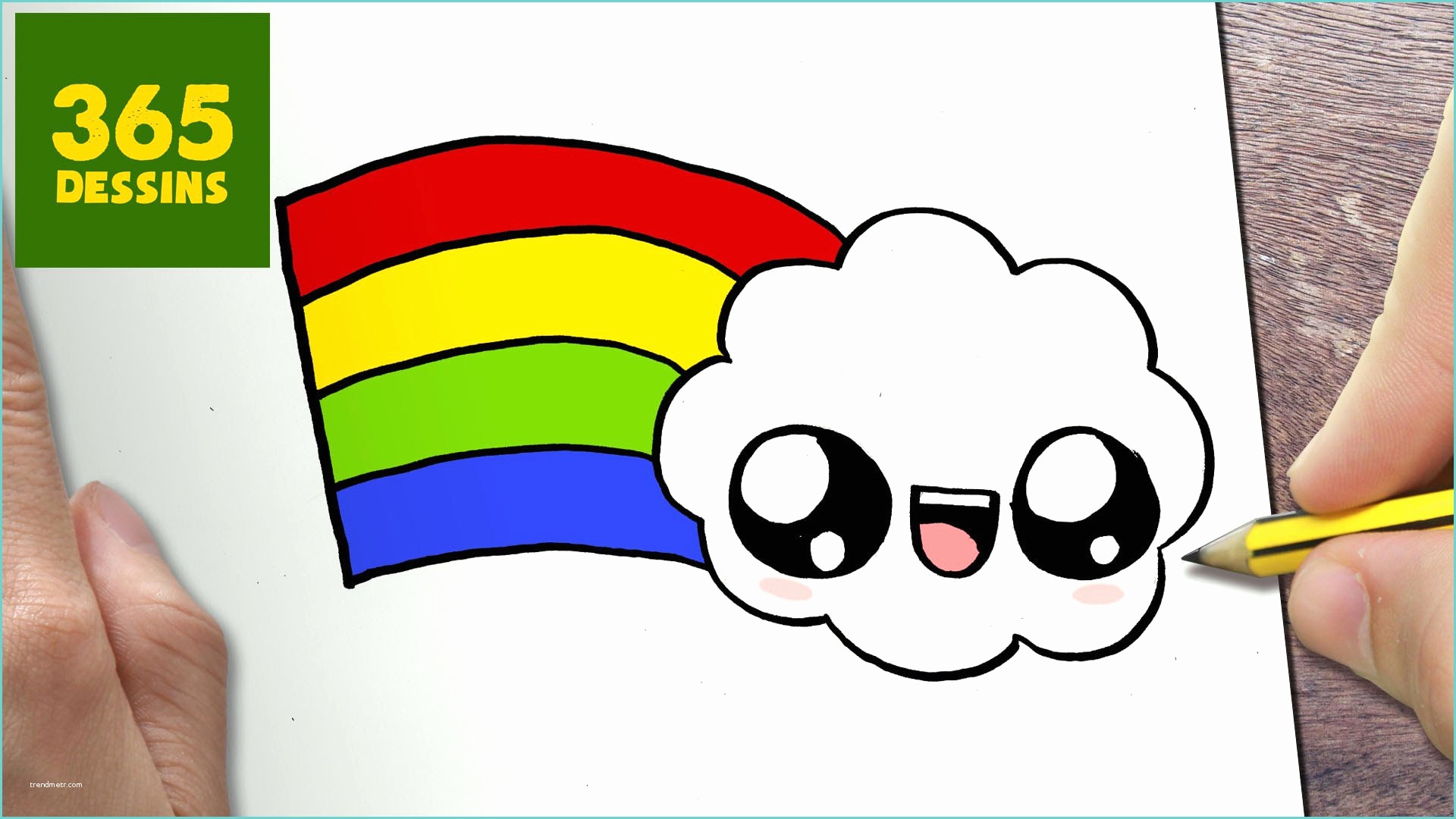 Dessin Facile A Faire Kawaii Ment Dessiner Nuage Kawaii Tape Par Tape Dessins Kawaii