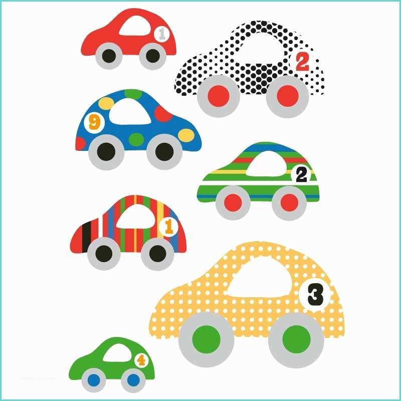 Dessin Pour Chambre De Bebe Sticker Mural "voitures" Motif Enfant Garçon Pour