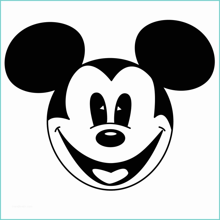 Dessin Tete De Mickey Coloriage Tête De Mickey à Imprimer
