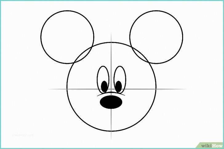 Dessin Tete De Mickey Ment Dessiner Mickey Mouse 8 étapes Wikihow