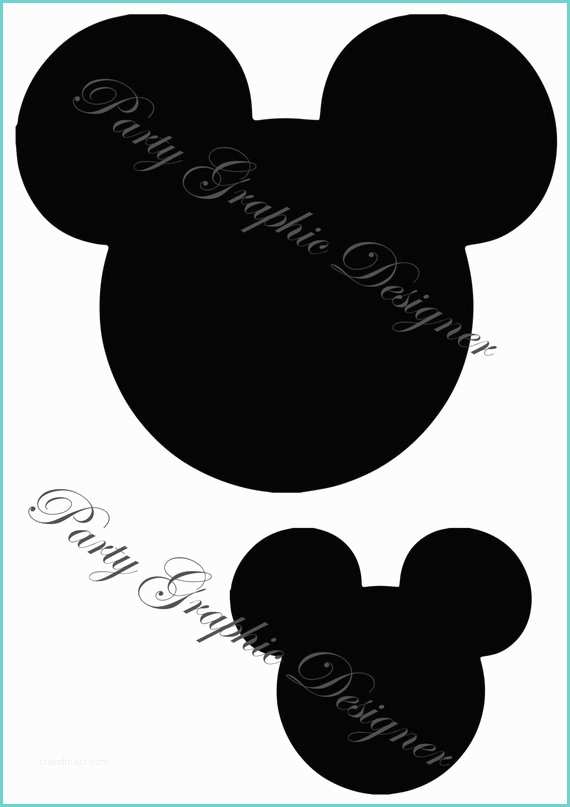 Dessin Tete De Mickey Silhouettes De Tête De Mickey Mouse Disney