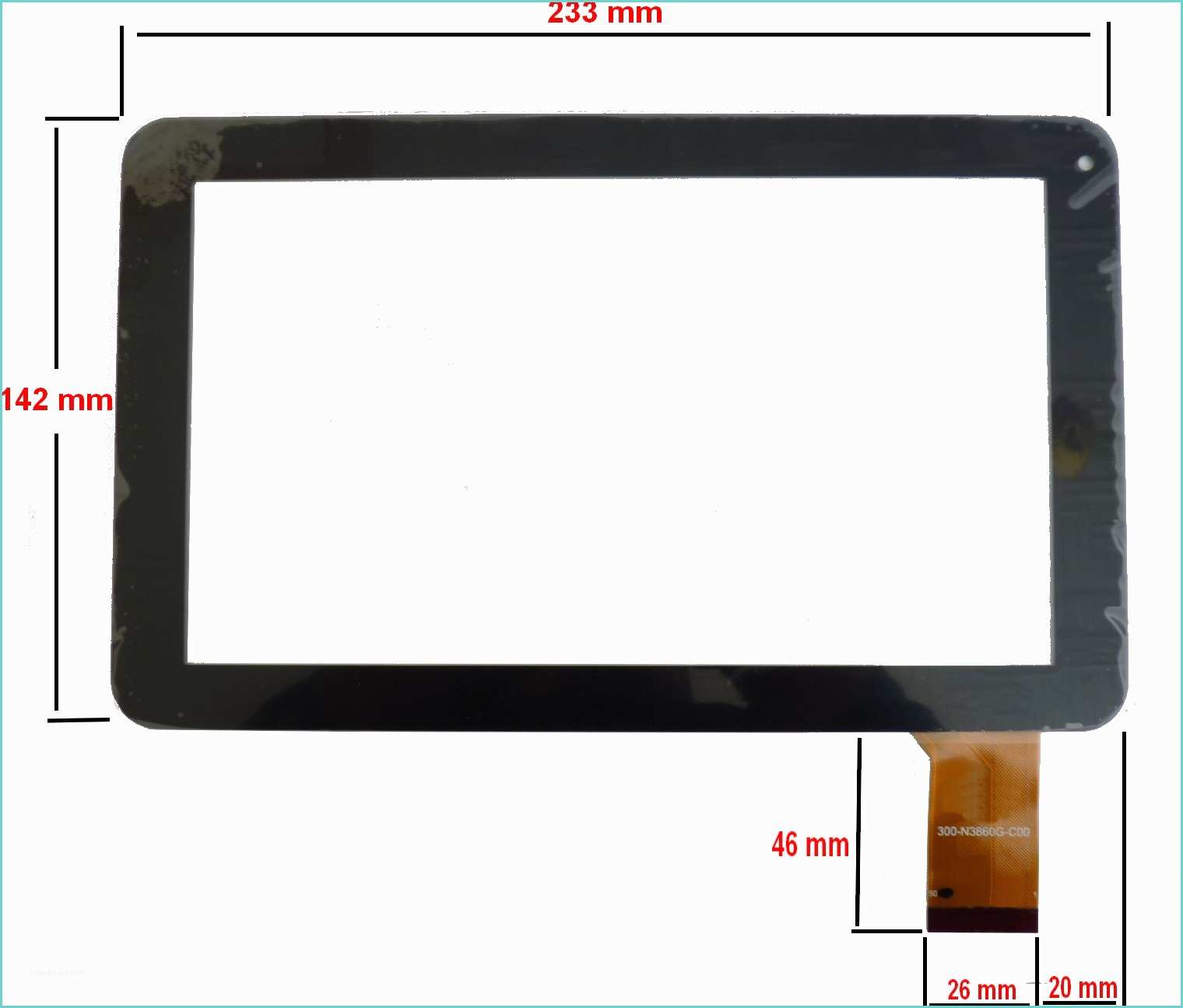 Dimension Tablette 7 Pouces Ecran Tactile Pour Tablette Polaroid Storex Mpman