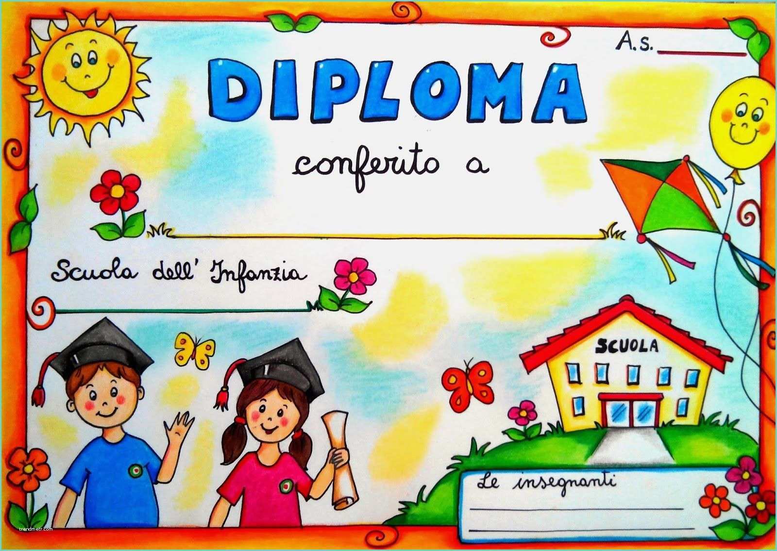 Diploma Maestra Nella Diplom Bambini Foto 1600×1135 Mani