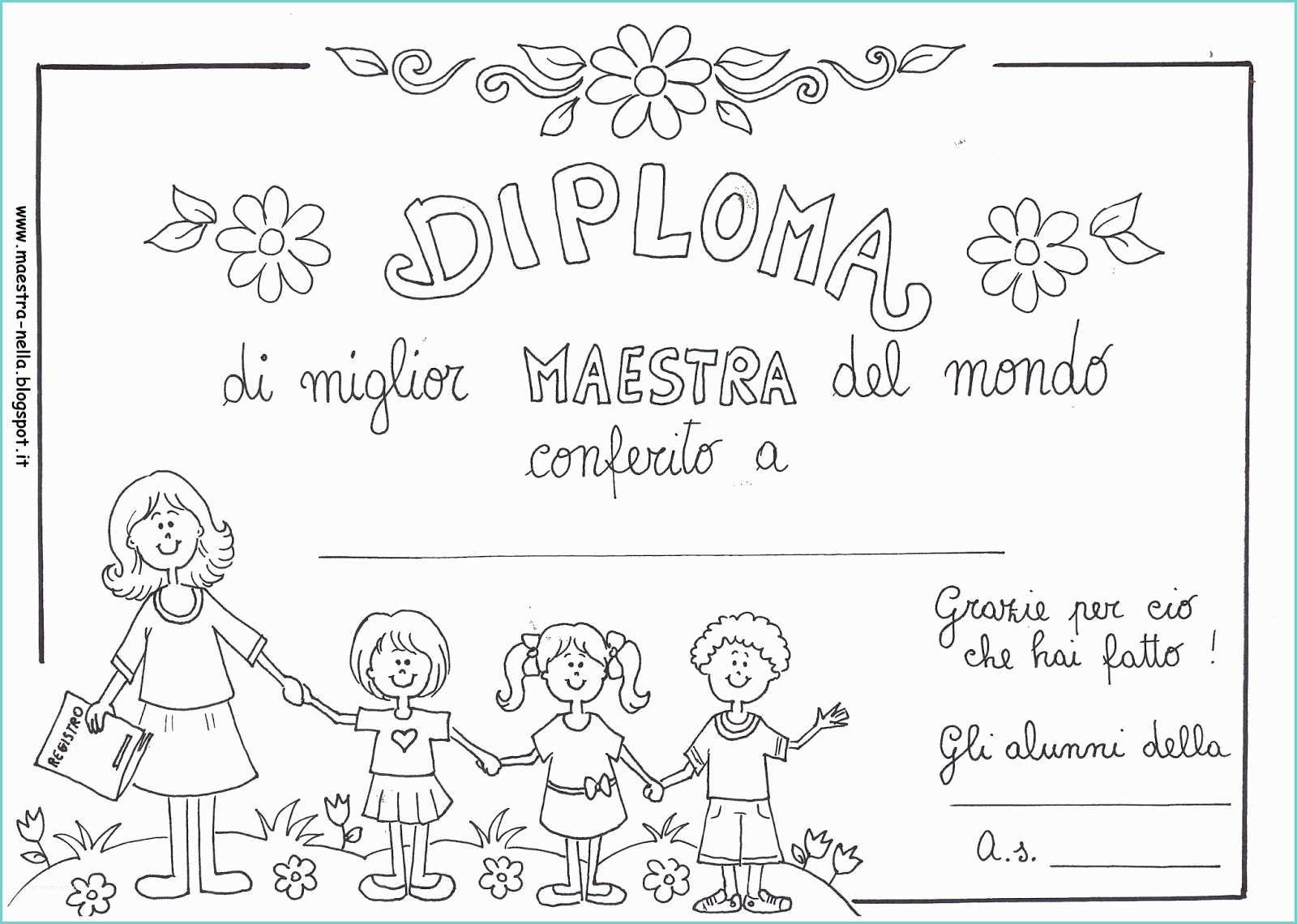 Diploma Maestra Nella Maestra Nella Il Mio Primo Diploma