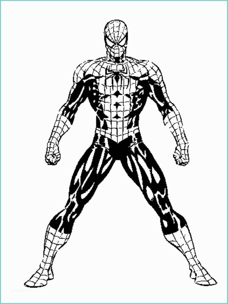 Disegni Da Colorare Di Spiderman Disegno Da Colorare Della Figura Intera Dell Uomo Ragno