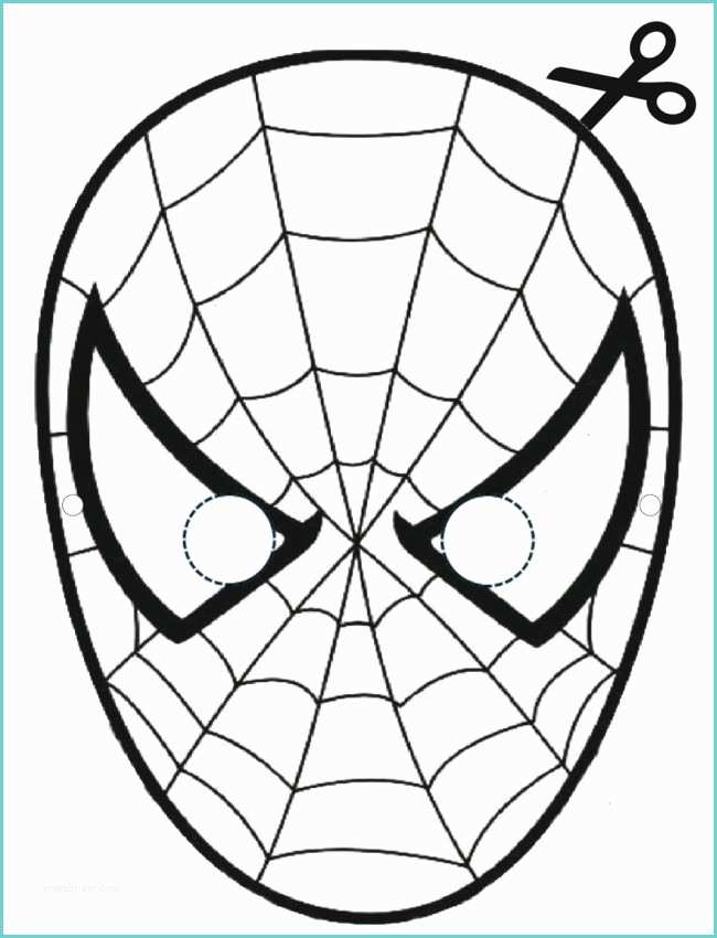 Disegni Da Colorare Di Spiderman Maschera Di Spiderman Da Colorare