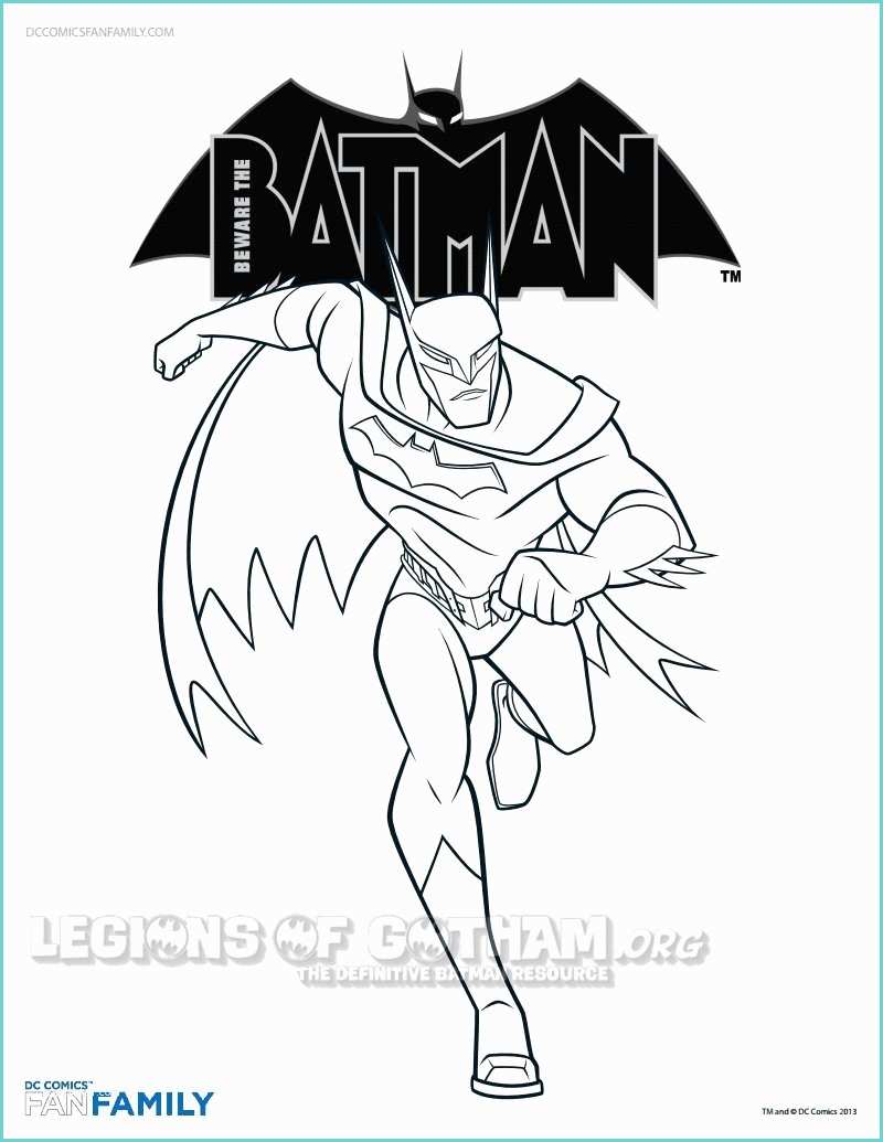 Disegni Da Stampare Batman Animated Cittadini Per Batman