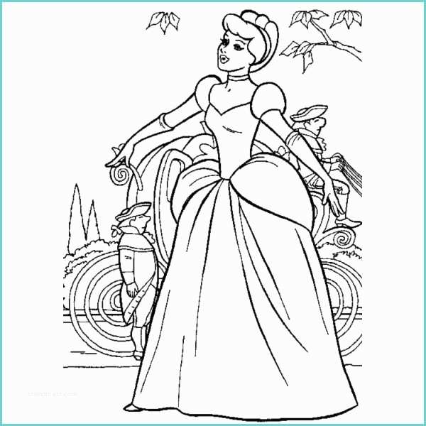 Disegni Da Stampare Principesse Disegno Di Cenerentola E La Carrozza Da Colorare Per