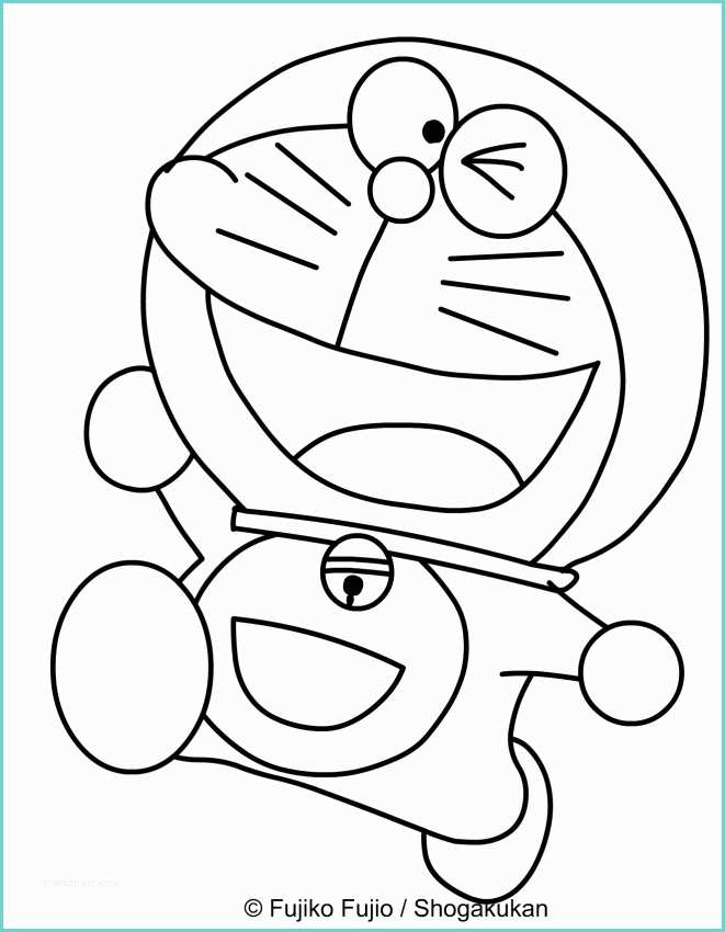 Disegni Di Doraemon Disegno Di Doraemon Che Cammina Felice Da Colorare