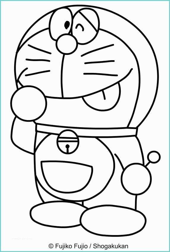 Disegni Di Doraemon Disegno Di Doraemon Con Espressione Di Imbarazzo Da Colorare