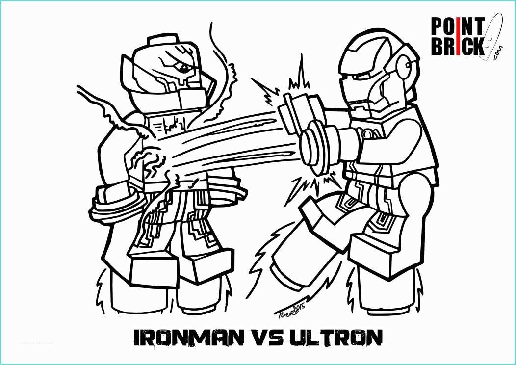 Disegni Iron Man Da Colorare Disegno Da Colorare Per Bambini Lego Iron Man Vs Ultron