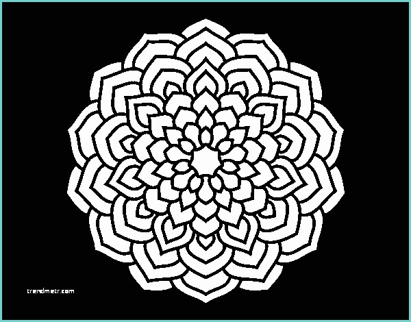 Disegni Kawaii Fiori Disegno Di Mandala Petali Di Fiori Da Colorare Acolore