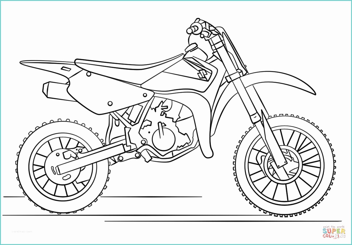 Disegni Moto Facili Coloriage Dirt Bike Suzuki