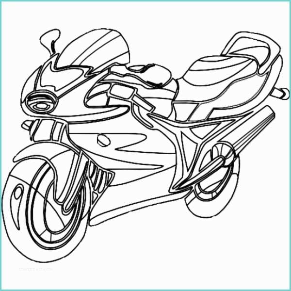 Disegni Moto Facili Disegno Di Motocicletta Da Corsa Da Colorare Per Bambini