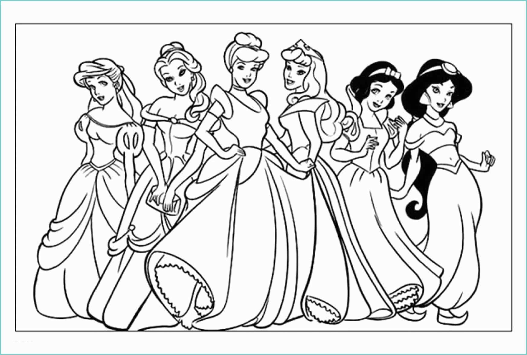 Disegni Principesse Disney Meraviglioso Disegni Da Colorare Le Principesse Design