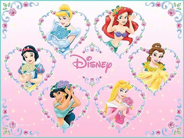 Disegni Principesse Disney Principesse Disney Con Fiori Sfondo Wallpaper