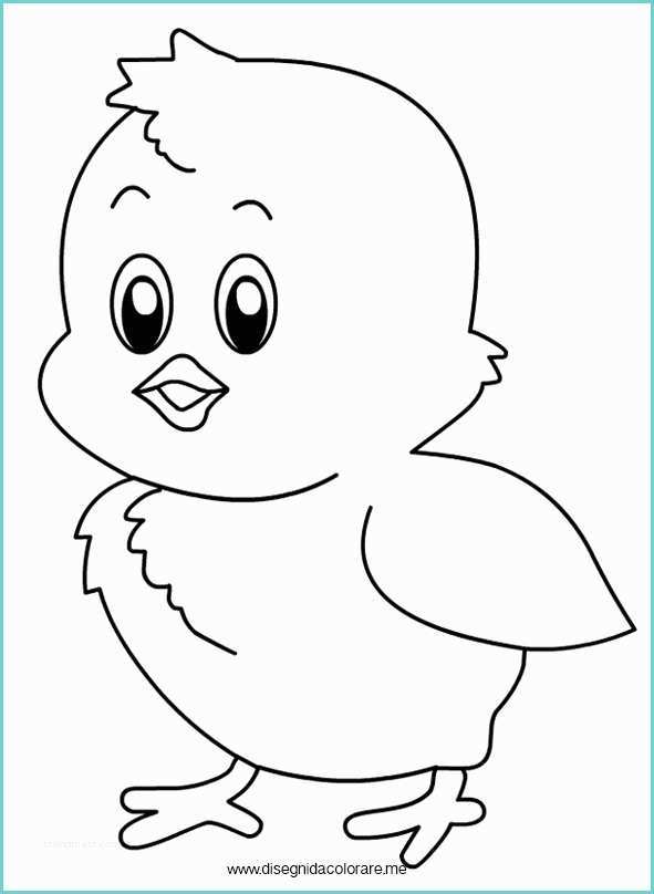 Disegno Di Un Uccellino Disegni Pasqua – Pulcino Da Colorare