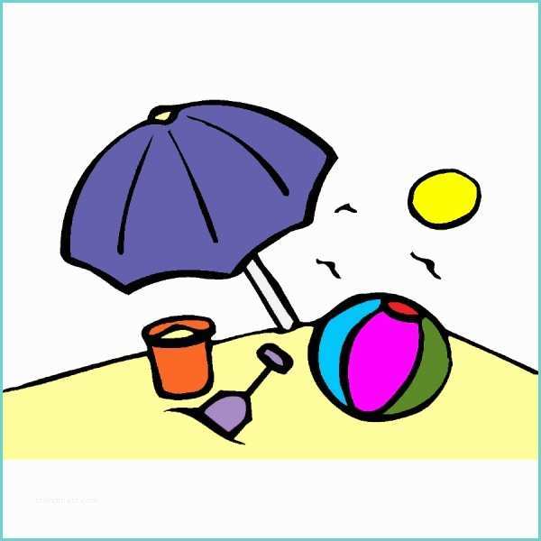 Disegno Secchiello E Paletta Disegno Di Spiaggia A Colori Per Bambini