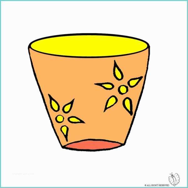 Disegno Vaso Fiori Disegno Di Vaso A Colori Per Bambini
