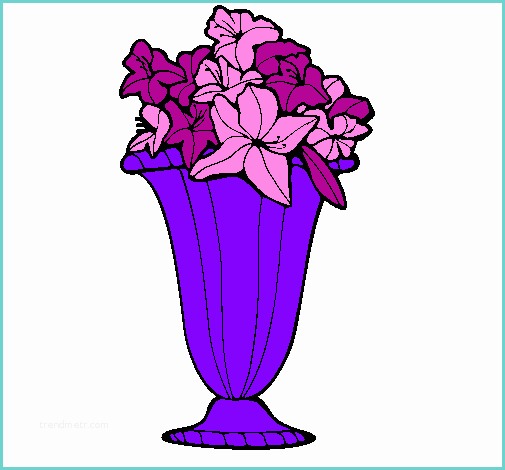 Disegno Vaso Fiori Disegno Vaso Di Fiori Colorato Da Utente Non Registrato Il