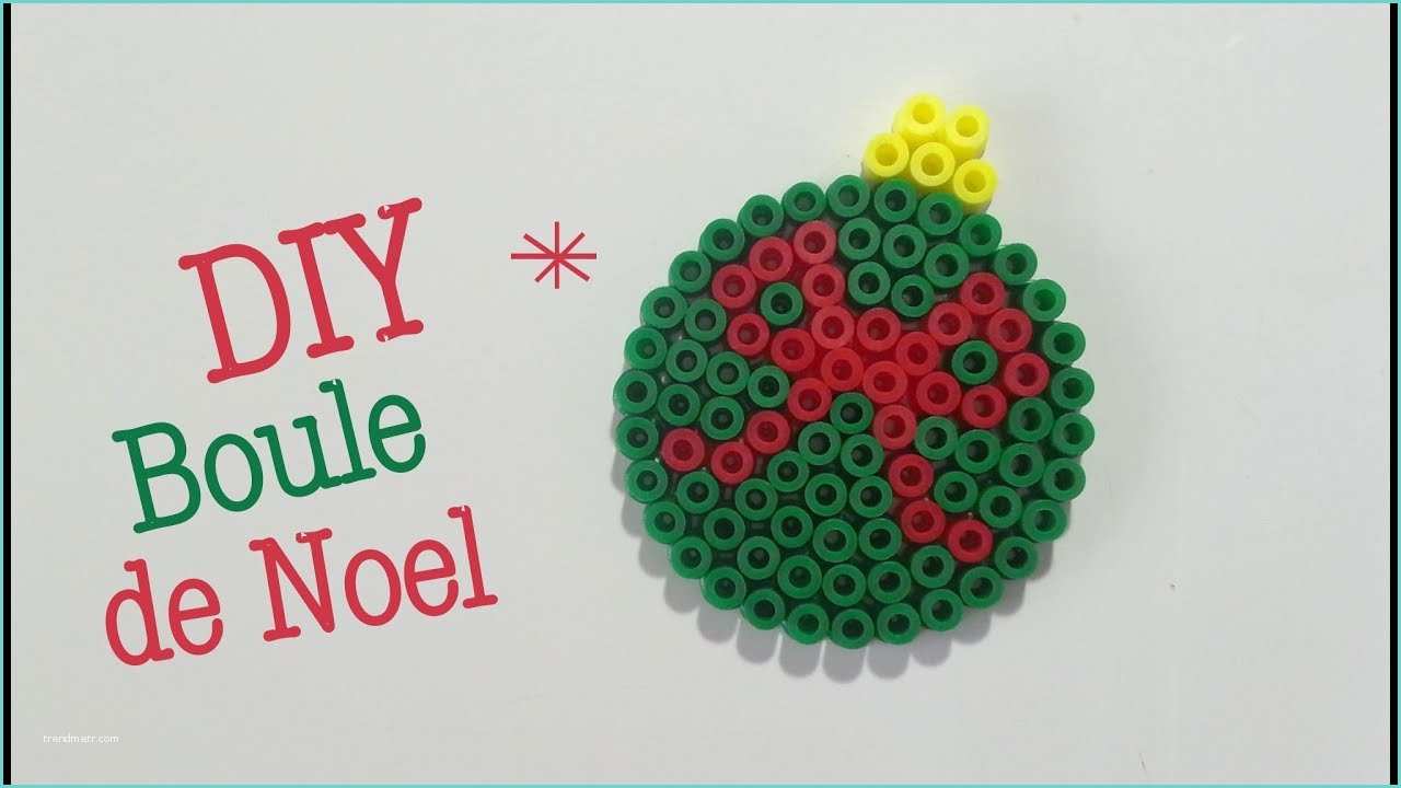 Diy Boule De Noel Diy Déco Sapin Boule De Noel Avec Des Perles à Repasser