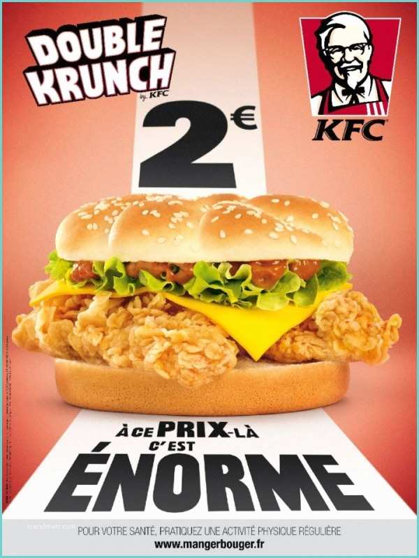 Double Krunch Kfc [kfc Fr] Double Krunch 2012 2€ Les Burgers