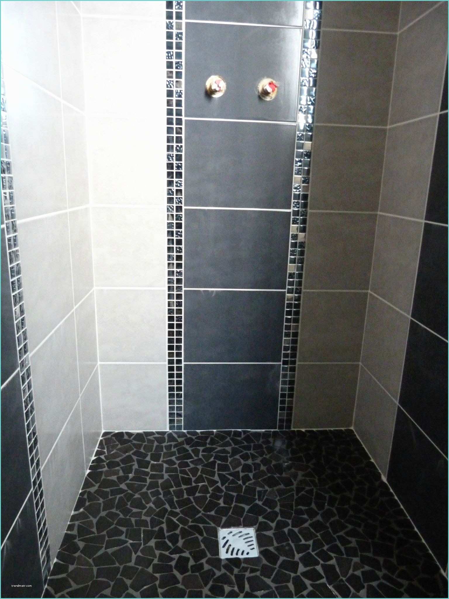 Douche A Litalienne Avec Mosaique Carrelage Terminé Dans La Salle De Bain 2 Notre Maison