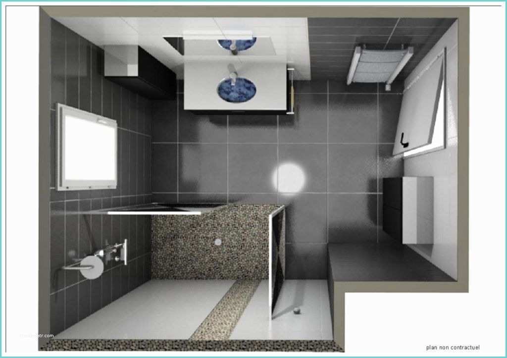 Douche toilette Petit Espace Plan Salle De Bains 3d – Idées Déco Salle De Bain
