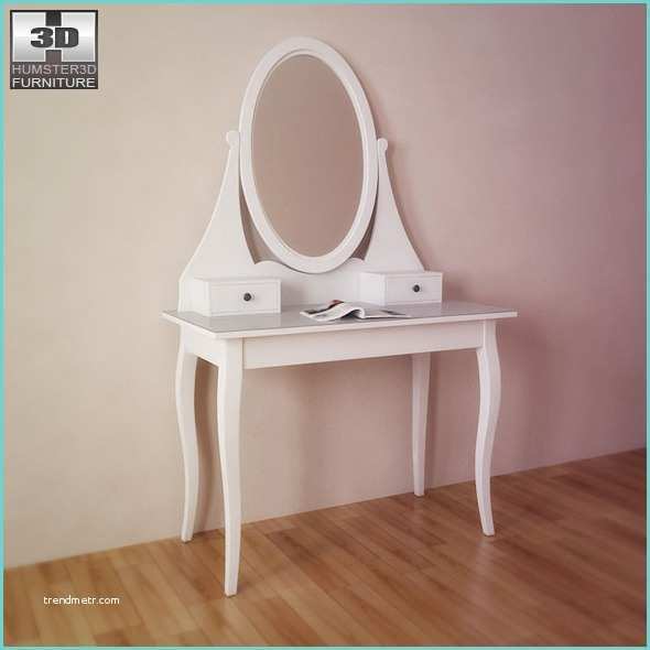 Dressing Ikea 3d Ikea Hemnes Dressing Table with Mirror 3d Model by