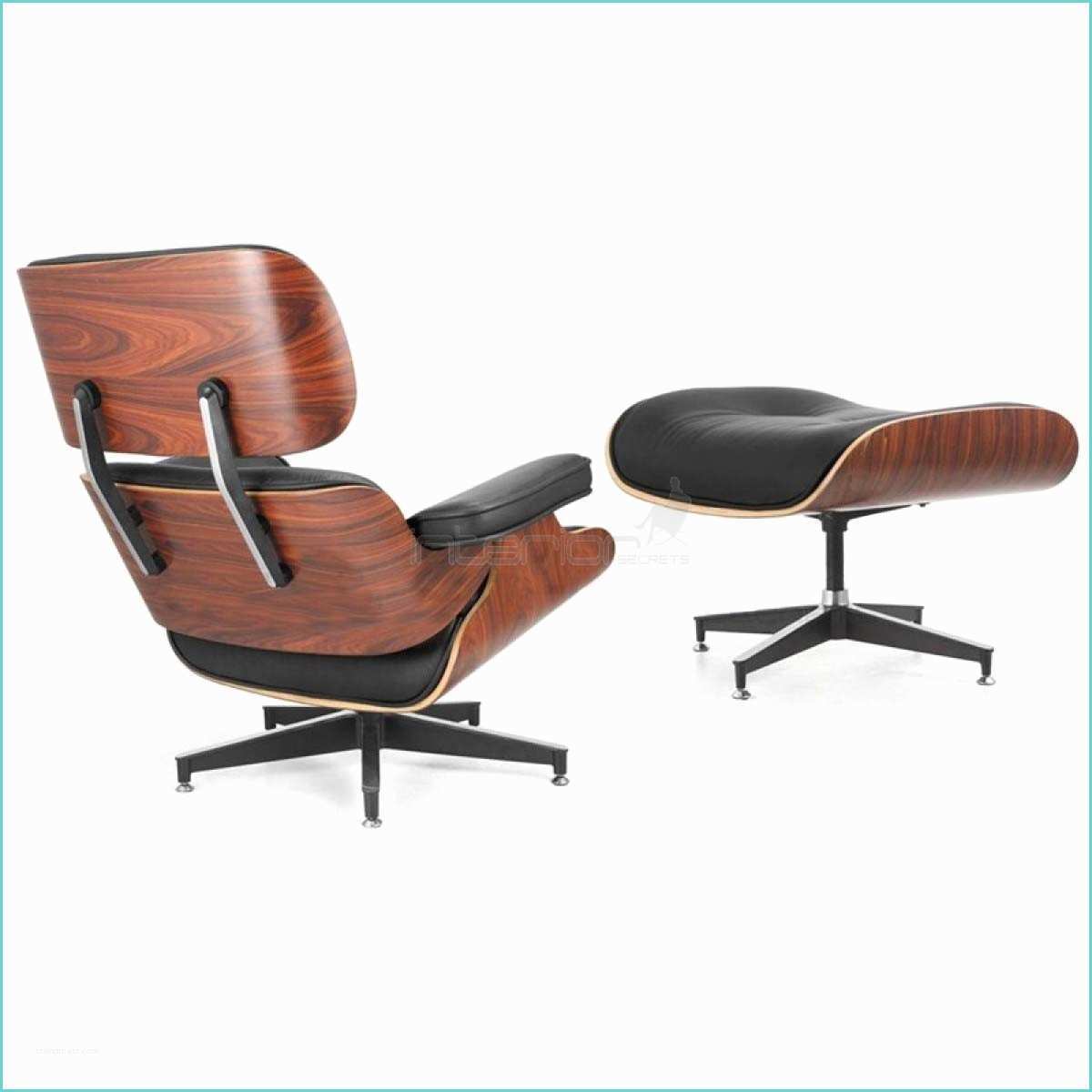 Eames Chair Replica Lounge Chair Ottoman Eames Replica Deluxe Black