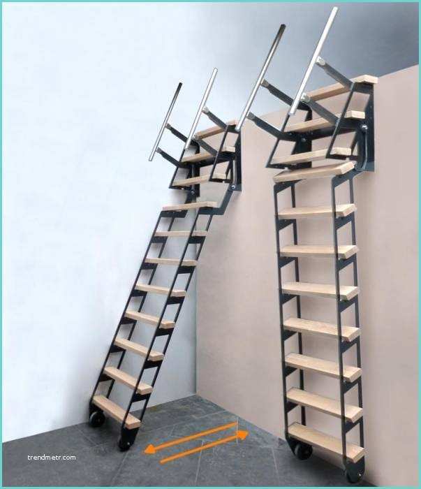 Echelle De Meunier Avec Rampe Zip Up échelle Escalier Escamotable