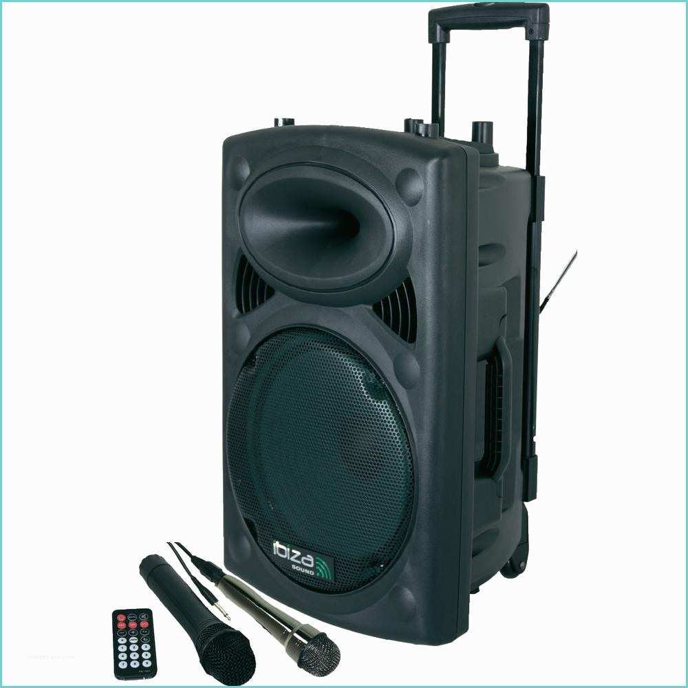 Enceinte Portable Puissante Enceinte Pa Mobile Ibiza sound Port10vhf Bt