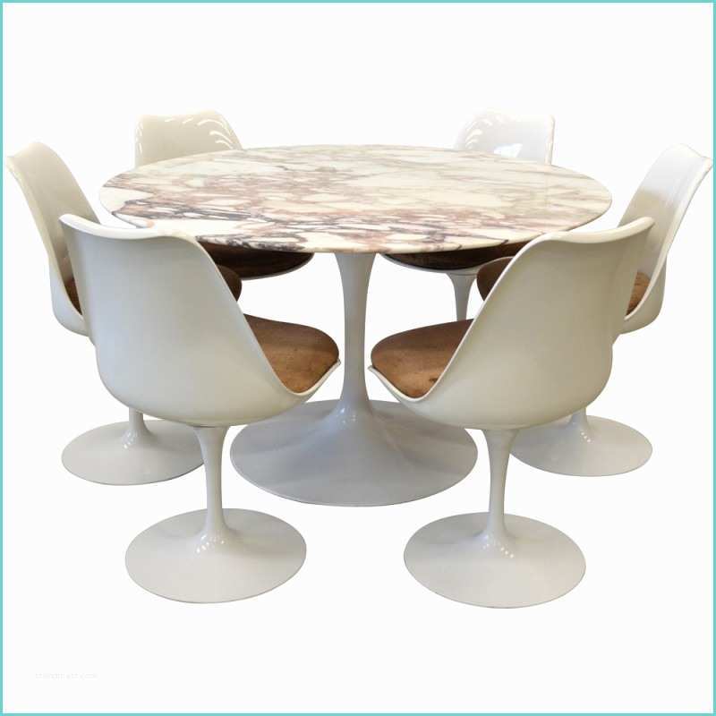 Ensemble Table Et Chaise Design Ensemble De Table Et 6 Chaises Knoll En Marbre Eero