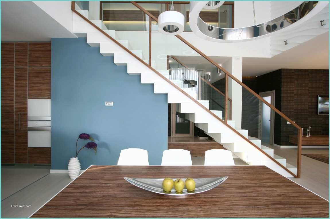 Escaleras De Cemento Para Interiores Diseño Casa Moderna Dos Plantas Y Planos